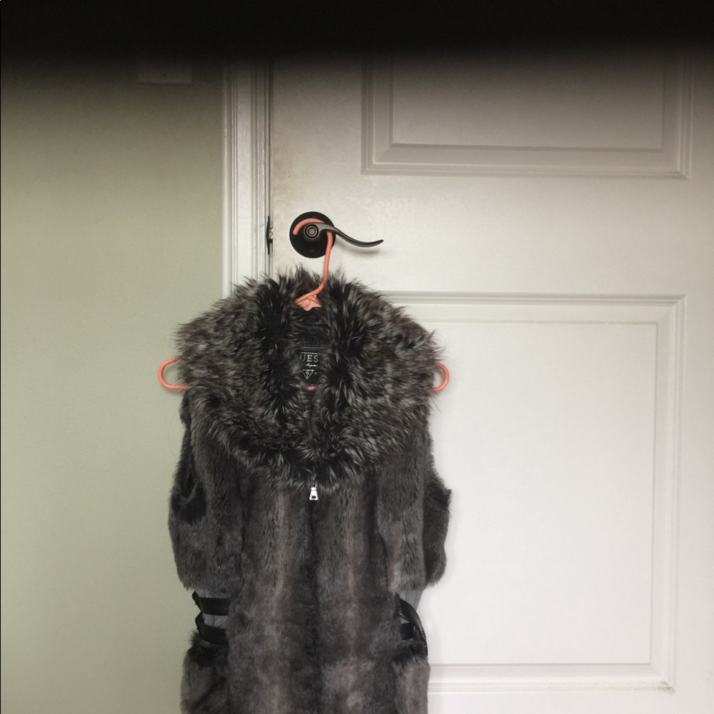 Guess fur vest jacket